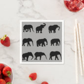 Parading Elephants Napkins Serviette (Beispiel)