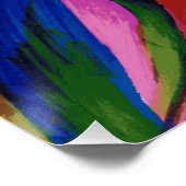 Paradise Abstrakte Blume Poster (Ecke)