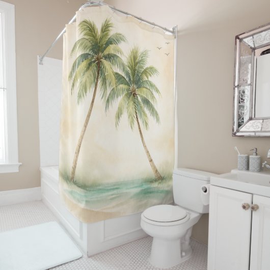 Paradise at Dusk Duschvorhang (Beispiel)