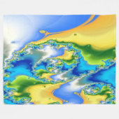 Paradise Atoll Fleece Blanket (Vorderseite (Horizontal))