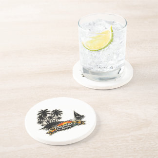 🏝️🌅  “Paradise Awaits” Sandstone Coaster 🌴✨ Getränkeuntersetzer