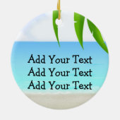 Paradise Beach Anchor Keramik Ornament (Hinten)