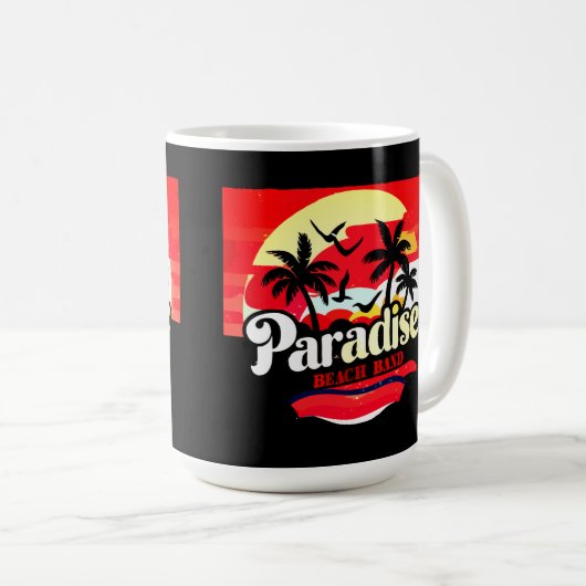 Paradise Beach Band: Tropical Vibes Kaffeetasse (VorderseiteRechts)