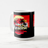 Paradise Beach Band: Tropical Vibes Kaffeetasse (Vorderseite Links)