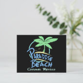 Paradise Beach Cozumel Mexiko Kreuzfahrt Urlaub Postkarte (Stehend Vorderseite)