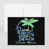Paradise Beach Cozumel Mexiko Kreuzfahrt Urlaub Postkarte (Vorne/Hinten)