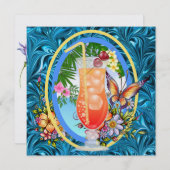 Paradise Beach Einladung (Vorne/Hinten)