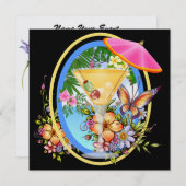 Paradise Beach Einladung (Vorne/Hinten)