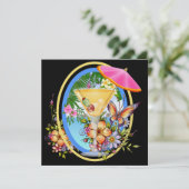 Paradise Beach Einladung (Stehend Vorderseite)