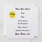 Paradise Beach Ice Creme Einladung (Rückseite)