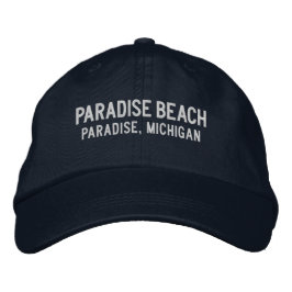 Paradise Beach Michigan Embroidered Baseball Hat Bestickte Baseballkappe