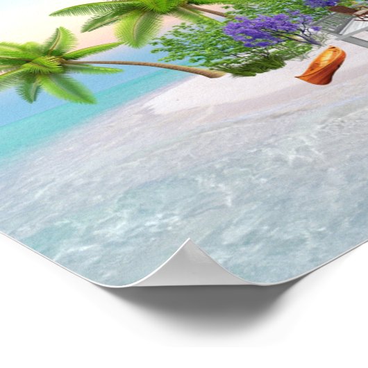 Paradise Beach Poster (Ecke)