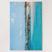 Paradise Beach Sea Grüntöne Pool, 1014 Stück Puzzle (Vertikal)