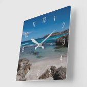 Paradise Beach Sea Summer Australien Quadratische Wanduhr (Winkel)