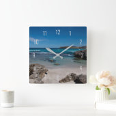 Paradise Beach Sea Summer Australien Quadratische Wanduhr (Zuhause)