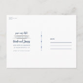 Paradise Beach Sunset Coastal Save the Date Ankündigungspostkarte (Rückseite)