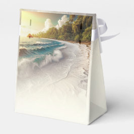 Paradise Beach Sunset Coastal Wedding Geschenkschachtel