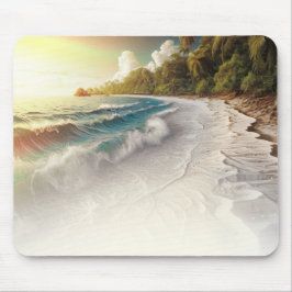 Paradise Beach Sunset Rustikale Küste Mousepad
