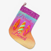 Paradise Beach Surfboards Großer Weihnachtsstrumpf (Vorderansicht (hängend))