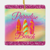 Paradise Beach Surfboards Keramikornament (Vorderseite)