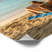 Paradise Beach Szene Poster (Ecke)