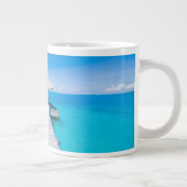 Paradise Beach | Tropisches Resort, Malediven Jumbo-Tasse (Rechts)