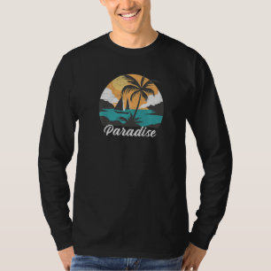 Paradise Beach Urlaub Sommerpalme Treppe Natur VI T-Shirt