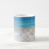 Paradise Beach Wellen Szene Meer Sandinsel Kaffeetasse (Mittel)