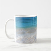 Paradise Beach Wellen Szene Meer Sandinsel Kaffeetasse (Links)