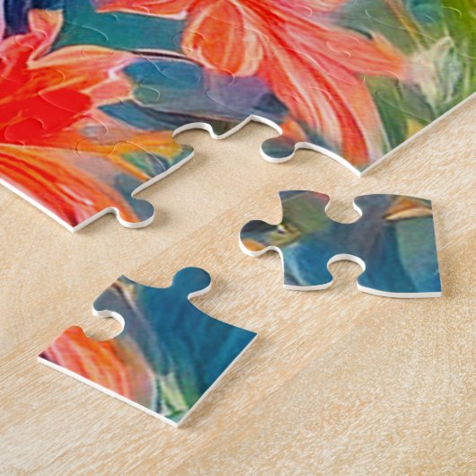 Paradise Bird im Grünen Puzzle (Seite)