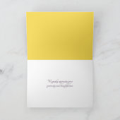 Paradise Bird-of-Paradise Vielen Dank für Ihre Hoc Dankeskarte (Innenseite)