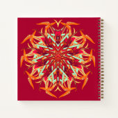 Paradise Bird Orchid Notizblock (Rückseite)