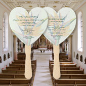 Paradise-Blume Hochzeitsfanprogramme Fächer