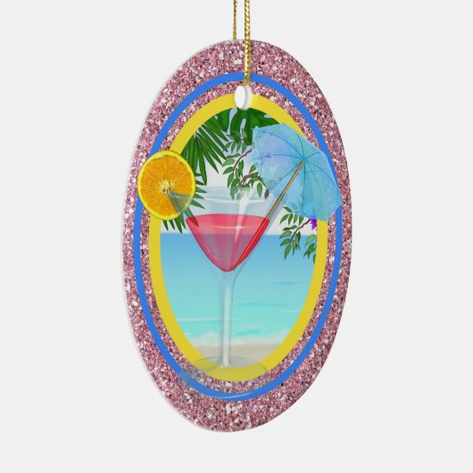 Paradise Cocktail Keramik Ornament (Rechts)