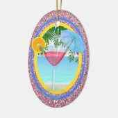 Paradise Cocktail Keramik Ornament (Links)