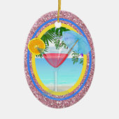 Paradise Cocktail Keramik Ornament (Vorne)