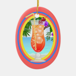 Paradise Cocktail Keramikornament