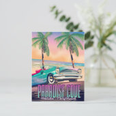 Paradise Cove, Malibu, Kalifornien Reiseplakat Postkarte (Stehend Vorderseite)