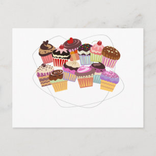 Paradise Cupcakes Postkarte