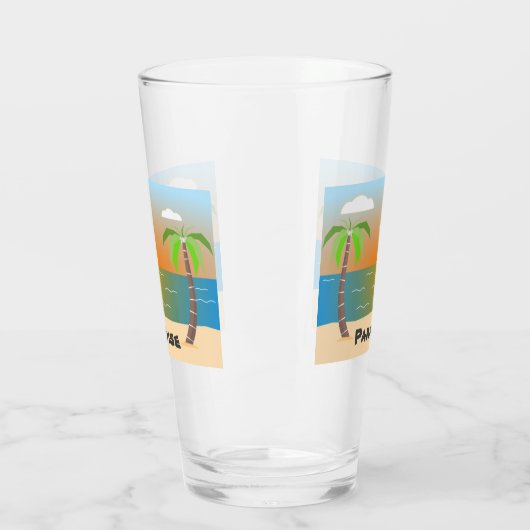 Paradise Drinking Glass Glas (Links)