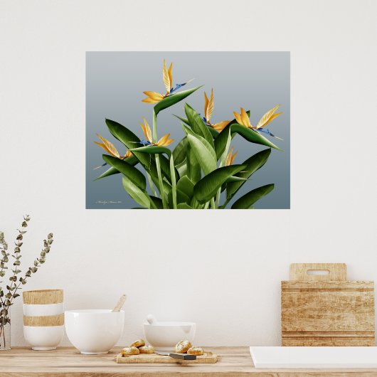 Paradise Fantasy Pflanze Poster (Küche)