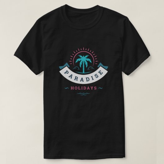 PARADISE FERIEN T-Shirt (Design vorne)