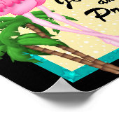 Paradise Flamingo Liebe Poster (Ecke)