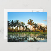 Paradise Foto Tropical Palm Trees Bali Indonesien Postkarte (Vorne/Hinten)