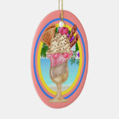 Paradise Ice Cream Sundae Keramik Ornament (Rechts)