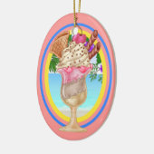 Paradise Ice Cream Sundae Keramik Ornament (Links)