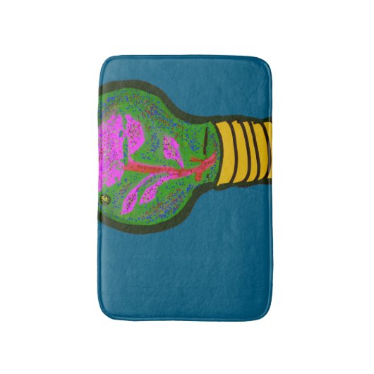 Paradise in a Light Bulb  Badematte (Vorderseite Vertikal)