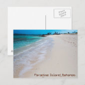 Paradise Island Beach Postkarte (Vorne/Hinten)