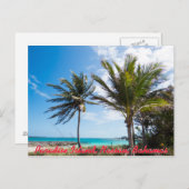 Paradise Island Beach Postkarte (Vorne/Hinten)