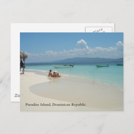 Paradise Island Dominikanische Republik Postkarte (Vorne/Hinten)